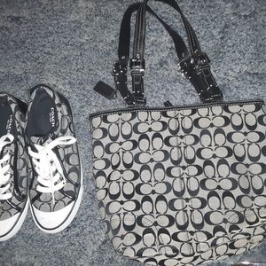 Coach purse and coach shoes